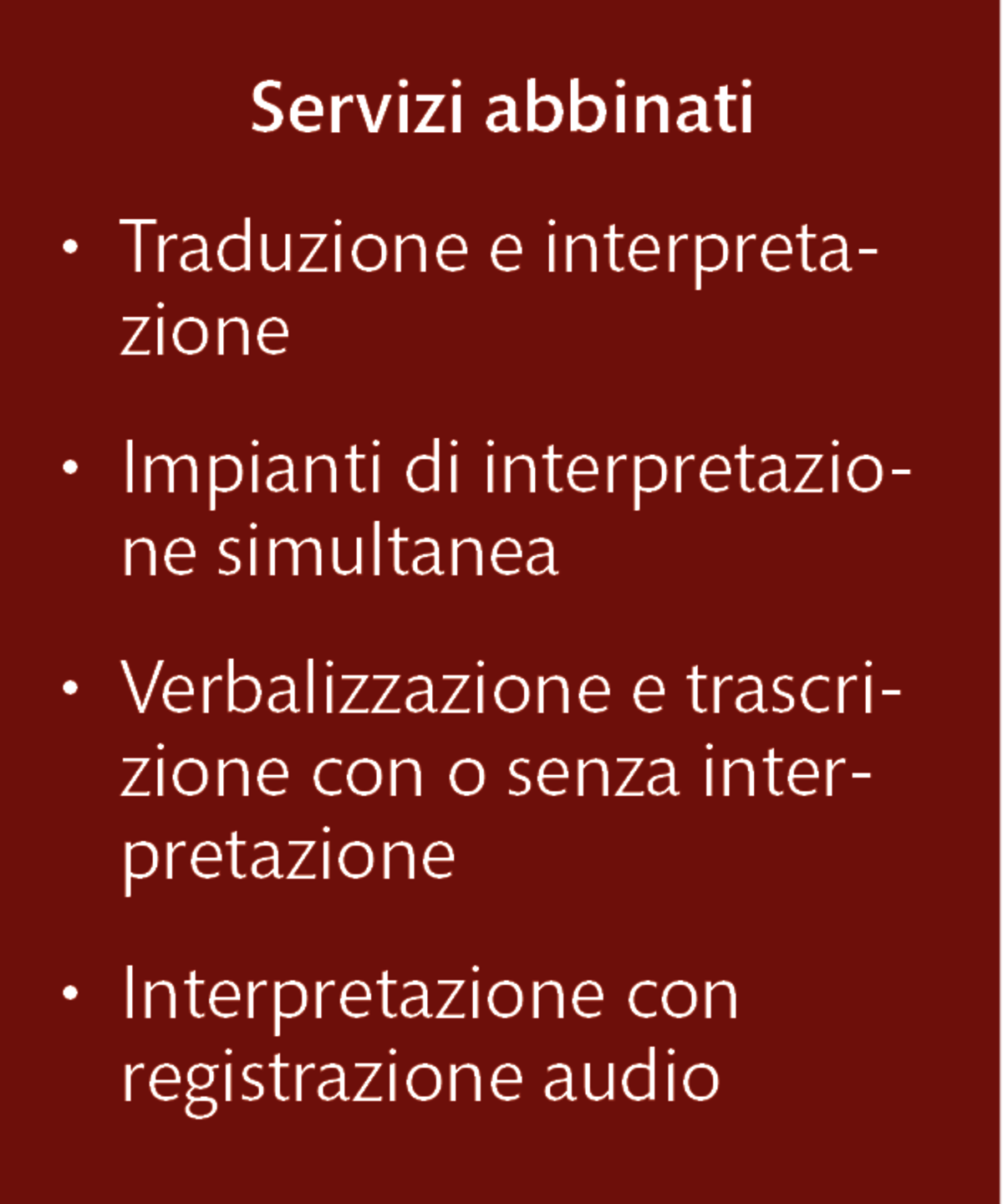 LT Lawtank - Servizi d'interpretariato in ambito giuridico - Trattative contrattuali, Procedure di conciliazione, Mediazioni, Autenticazioni, Procedure arbitrali, Interrogatori e audizioni, Transazioni M&A, Conferenze