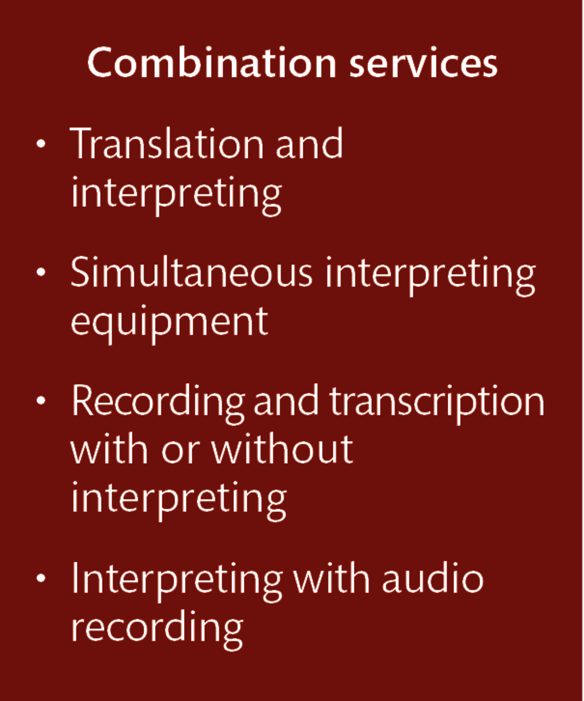 LT Lawtank - Legal interpreting services - arbitration proceedings, conciliation procedures, contractual negotiations, interviews and examination hearings, M&A transactions, mediation, notarisations, presentations